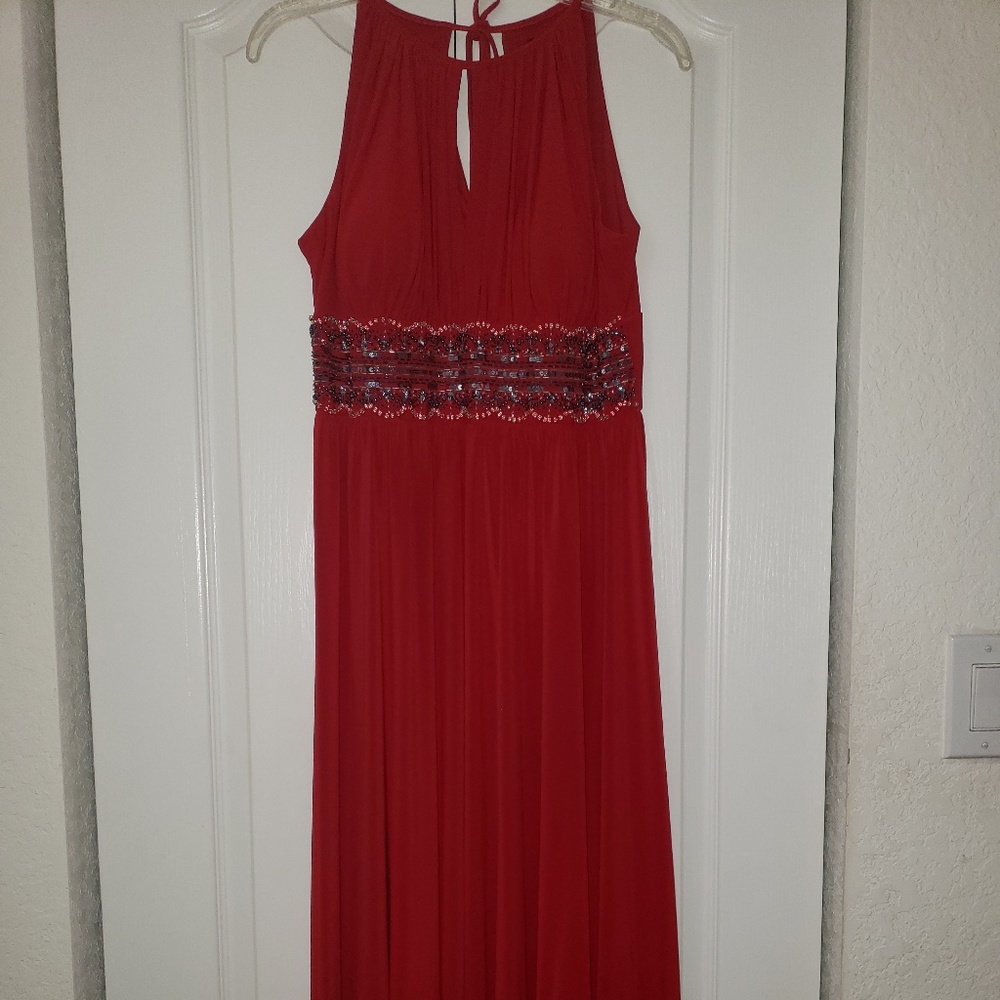 R&M Richards Woman Red Beaded Waist